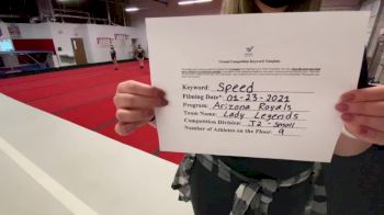 Arizona Royals - Lady Legends [L2 Junior - D2 - Small - A] 2021 Varsity All Star Winter Virtual Competition Series: Event I