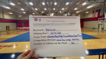 McKinney Boyd High School [Game Day Large Varsity] 2020 NCA December Virtual Championship