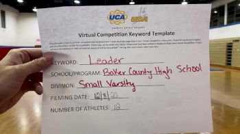 Baker County High School [Small Varsity] 2020 UCA North Florida Virtual Regional