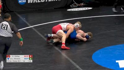 174 lb, R32, Hayden Hidlay, NC State vs. Jay Nivison, Buffalo