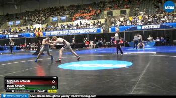 184 lbs Prelim Round 1 - Ryan DeVivo, Johnson and Wales vs Charles Baczek, Wabash