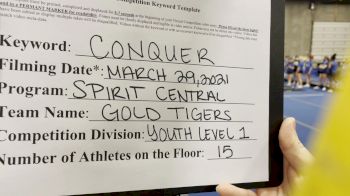 Spirit Central - Gold Tigers [L1 Youth] 2021 Varsity All Star Winter Virtual Competition Series: Event V