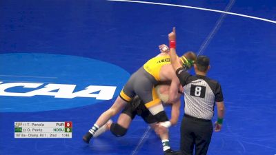 197 lb, R32, Thomas Penola, Purdue vs. Owen Pentz, North Dakota State