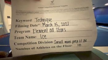 Element All Stars [L1.1 Mini - Prep - D2] 2021 Varsity Virtual Competition Series - Prep & Novice II