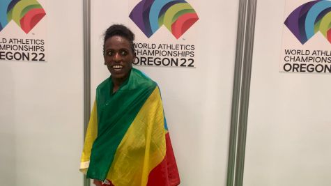 Werkuha Getachew Takes Silver Medal In Her First Year In Steeple