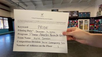 Premier Athletics Knoxville North - Kylie Johnson [Senior - Best Dancer - Contemporary - Female] 2020 WSF All Star Cheer & Dance Virtual Championship