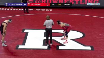 197 - Lucas Davison (Northwestern) vs Jordan Pagano (Rutgers)