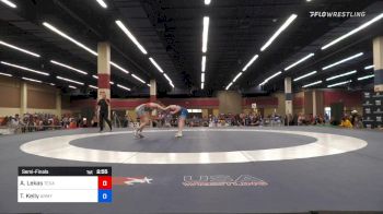 76 kg Semifinal Ashley Lekas TX (Texas Pride Wrestling Club) vs Tristan Kelly CO (Army (WCAP))