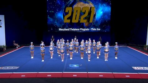 Maryland Twisters Virginia - Thin Ice [2021 L6 International Open Non Tumbling Semis] 2021 The Cheerleading Worlds