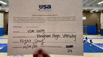 Bingham High School [High School &ndash; Fight Song &ndash; Cheer] 2020&nbsp;USA Virtual Regional