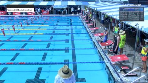 2019 ISCA TYR International Senior Cup - July 31 - Womens 200 Backstoke Part 2 | West Starting Blocks