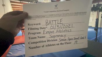 Empire Athletics - Supremacy [L6 Senior Coed Open - Small] 2021 MG Extravaganza Virtual Nationals
