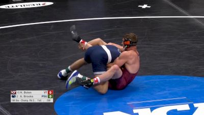 184 lb, R16, Aaron Brooks, Penn State vs. Hunter Bolen, Virginia Tech