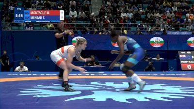 68 kg Round 1 M. MONTAGUE (NZL) v. Tamyra MENSAH (USA)