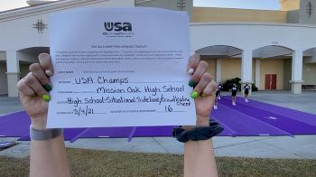 Mission Oak High School [High School - High School Situational Sideline/Crowdleading Cheer] 2021 USA Virtual West Coast Spirit Championships