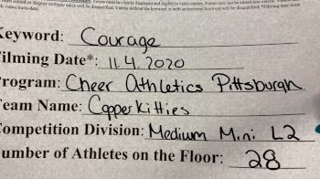Cheer Athletics - Pittsburgh - CopperKitties [Level 2 L2 Mini] Varsity All Star Virtual Competition Series: Event III