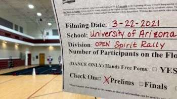 University of Arizona Club Cheer [Virtual Spirit Rally Open Finals] 2021 NCA & NDA Collegiate Cheer & Dance Championship