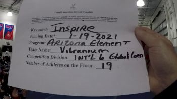 Arizona Element Elite - Vibranium [L6 International Global Coed] 2021 GSSA DI & DII Virtual Championship