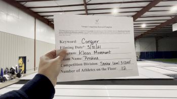 Kleen Movement All Star Cheer - Pristine [L3 Senior Coed - D2] 2021 Varsity All Star Winter Virtual Competition Series: Event V