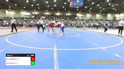 175 lbs Round Of 64 - Orinn Hubbard, Redmond High School vs Adam Arvizu, Will C Wood