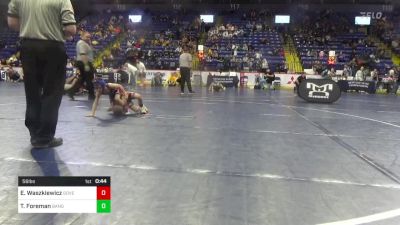 56 lbs Semifinal - Eli Waszkiewicz, Governor Mifflin vs Tyler Foreman, Bangor