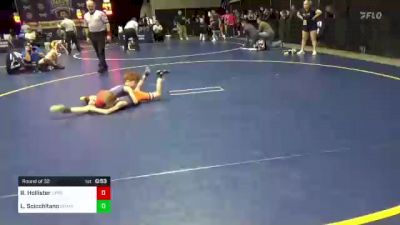 55 lbs Round Of 32 - Rocco Hollister, Upper Perkiomen vs Lincoln Scicchitano, Shamokin