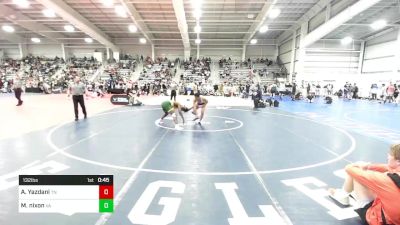 132 lbs Consi Of 32 #1 - Arash Yazdani, TN vs Myrin Nixon, VA