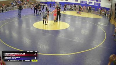 105 lbs Round 4 - Shiloh Marchessault, Patriot Mat Club vs Brighton Somes, Newberg Mat Club