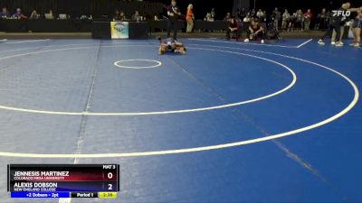 101 lbs Champ. Round 2 - Alexis Dobson, New England College vs Jennesis Martinez, Colorado Mesa University