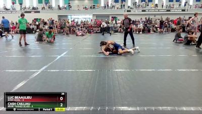 106 lbs Round 2 (4 Team) - Luc Beaaulieu, BHWC Duval vs Cash Cailliau, Beebe Trained Silver