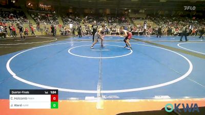 86 lbs Quarterfinal - Cael Holcomb, Pawhuska Elks Takedown vs Jackson Ward, Hurricane Wrestling Academy