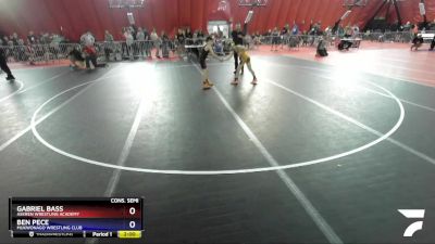 86 lbs Cons. Semi - Gabriel Bass, Askren Wrestling Academy vs Ben Pece, Mukwonago Wrestling Club