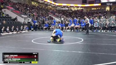 138 lbs Quarterfinal - Cody Trevino, Bettendorf vs Carter Freeman, Waukee Northwest