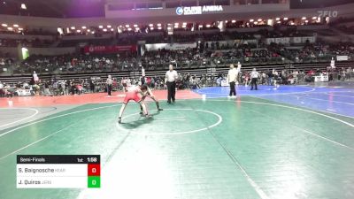 120 lbs Semifinal - Sean Baignosche, Kearny vs Justin Quiros, Jersey 74