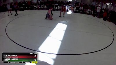 116 lbs Semifinal - Kaleb Keiper, Northwest Wrestling vs Brett Larson, Brady