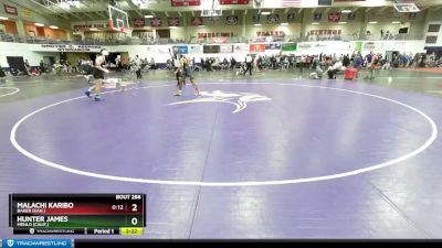 197 lbs Champ. Round 2 - Malachi Karibo, Baker (Kan.) vs Hunter James, Menlo (Calif.)