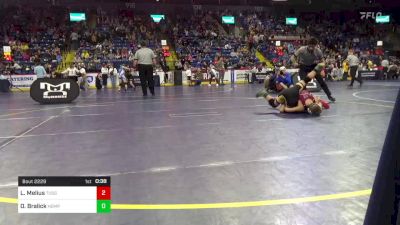 90 lbs Round Of 16 - Landon Melius, Tussey Mountain vs Owen Bralick, Hempfield