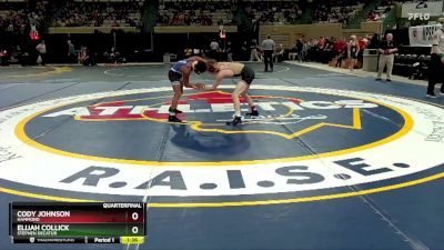 113-2A/1A Quarterfinal - Elijah Collick, Stephen Decatur vs Cody Johnson, Hammond