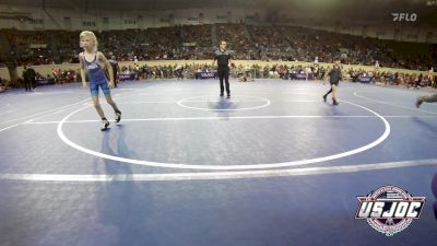 52 lbs Semifinal - Rivers Tahdooahnippah, Elgin Wrestling vs Riggins Jackson, Claremore Wrestling Club