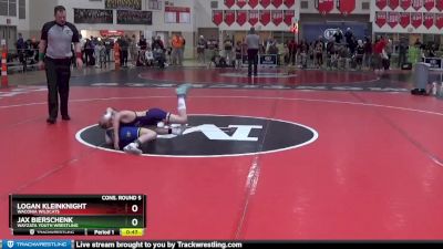 70 lbs Cons. Round 5 - Logan Kleinknight, Waconia Wildcats vs Jax Bierschenk, Wayzata Youth Wrestling