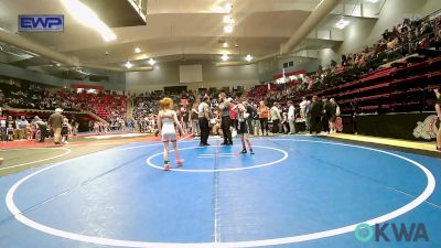 51 lbs Semifinal - Arya Carter, Bartlesville Wrestling Club vs Hailey Lollis, Sperry Wrestling Club