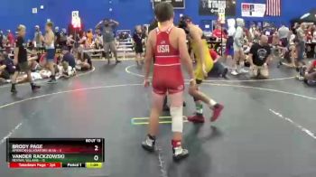 96 lbs Round 5 (6 Team) - Brody Page, American Gladiators-Blue vs Vander Rackzowski, Revival Villains