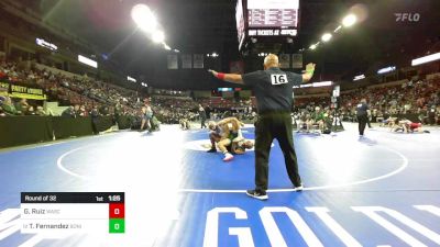 150 lbs Round Of 32 - Giovanni Ruiz, Wasco vs Tristan Fernandez, Bonita