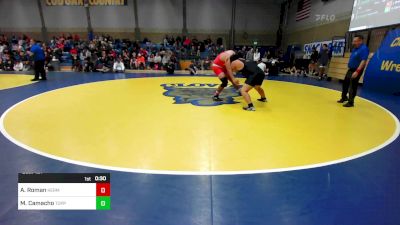 288 lbs Consi Of 16 #1 - Alan Roman, Kerman vs Miguel Camacho, Toppenish (WA)