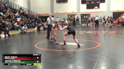 GN-2 lbs Round 3 - Sophie Norman, North Liberty Wrestling Club vs Niley Hoeck, Benton Cat Pac