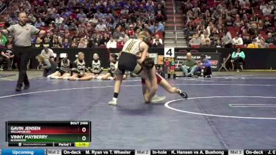 2A-120 lbs Semifinal - Gavin Jensen, Williamsburg vs Vinny Mayberry, Glenwood