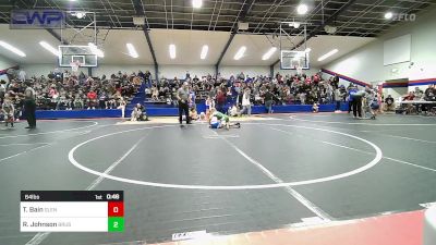 64 lbs Quarterfinal - Talyn Bain, Glenpool Warriors vs Ruby Johnson, Brushy Wrestling Club