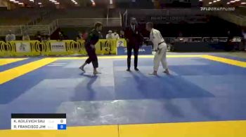 KAISAR ADILEVICH SAULEBAYEV vs ROBERTO FRANCISCO JIMENEZ 2020 Pan Jiu-Jitsu IBJJF Championship