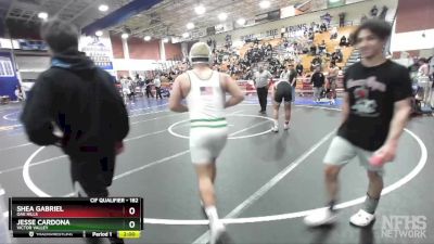 182 lbs Quarterfinal - Jesse Cardona, Victor Valley vs Shea Gabriel, Oak Hills