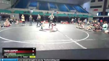 60 lbs Placement (4 Team) - Letti Brooks, Team Bear Wrestling Club Red vs Riddik Vanbeek, Cane Bay Cobras